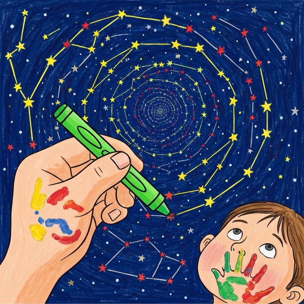 Child writing a story